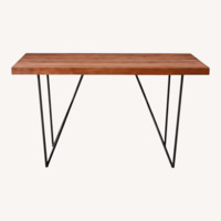 CB2 Dylan Dark Brown Wood Dining Table