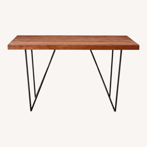 Used CB2 Dylan Dark Brown Wood Dining Table for sale on AptDeco