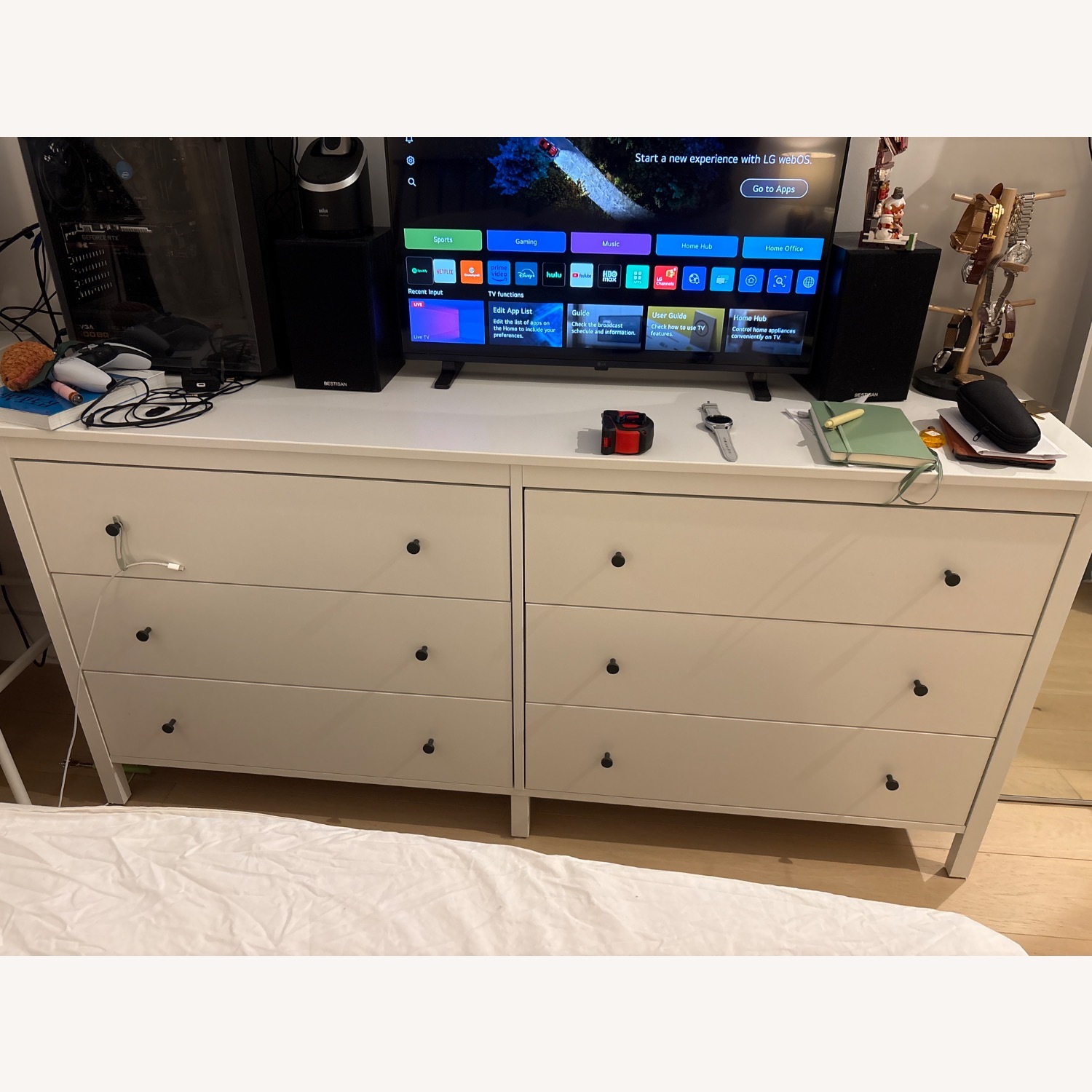 IKEA Koppang White Wood Dresser - image-1