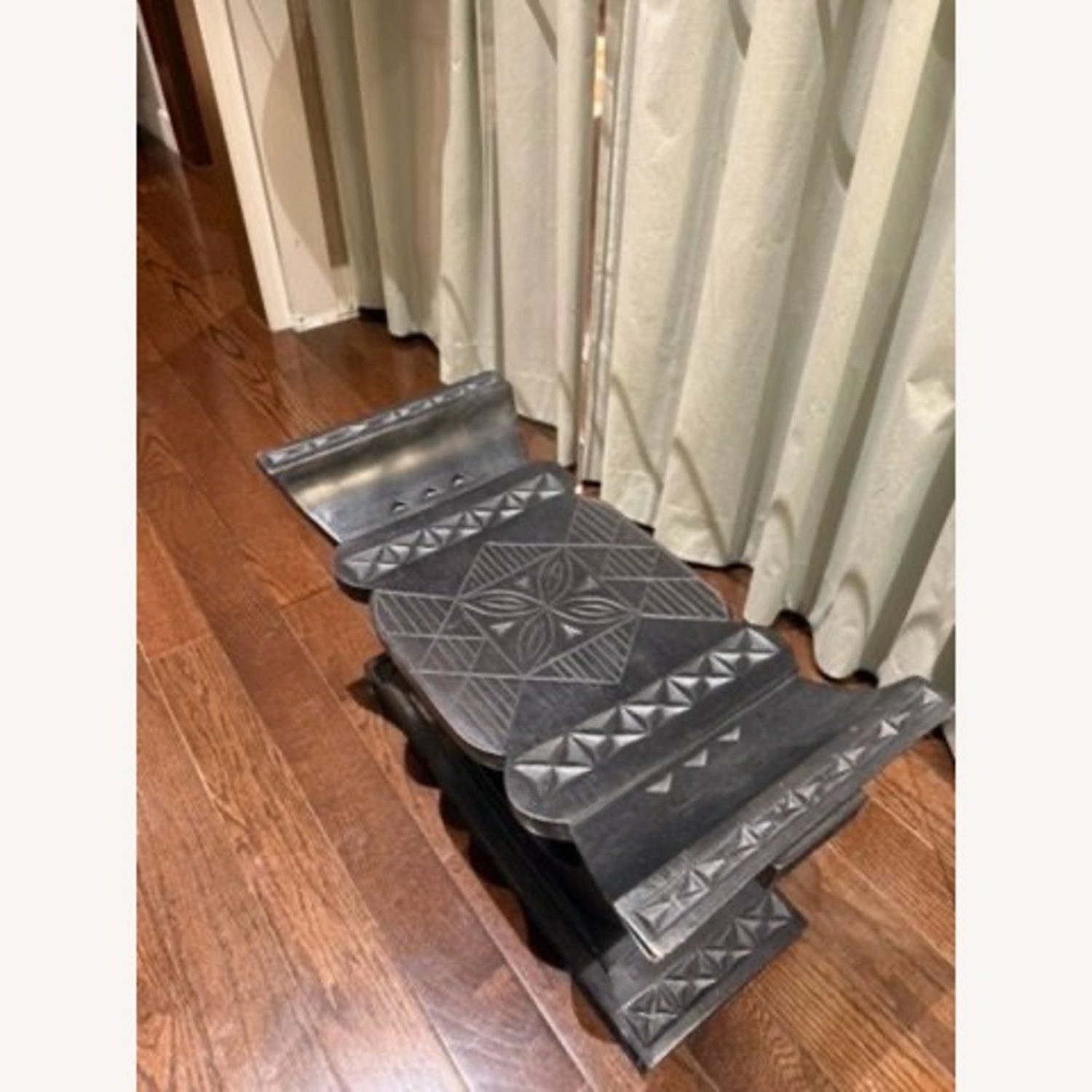 Hand-Carved Ottoman / Stool - image-2