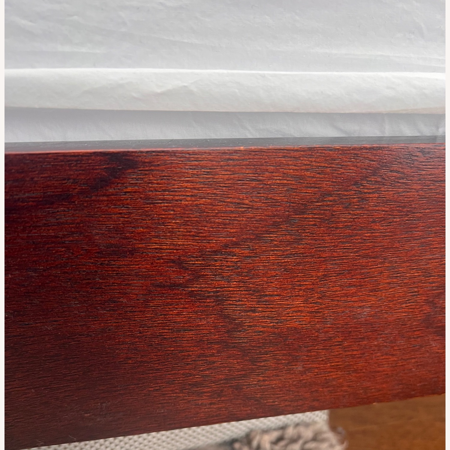 West Elm Dark Brown Simple Wood Queen Bed - image-2