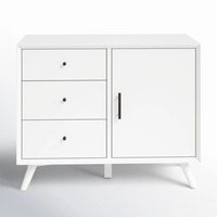 AllModern Williams White Wood Media Storage