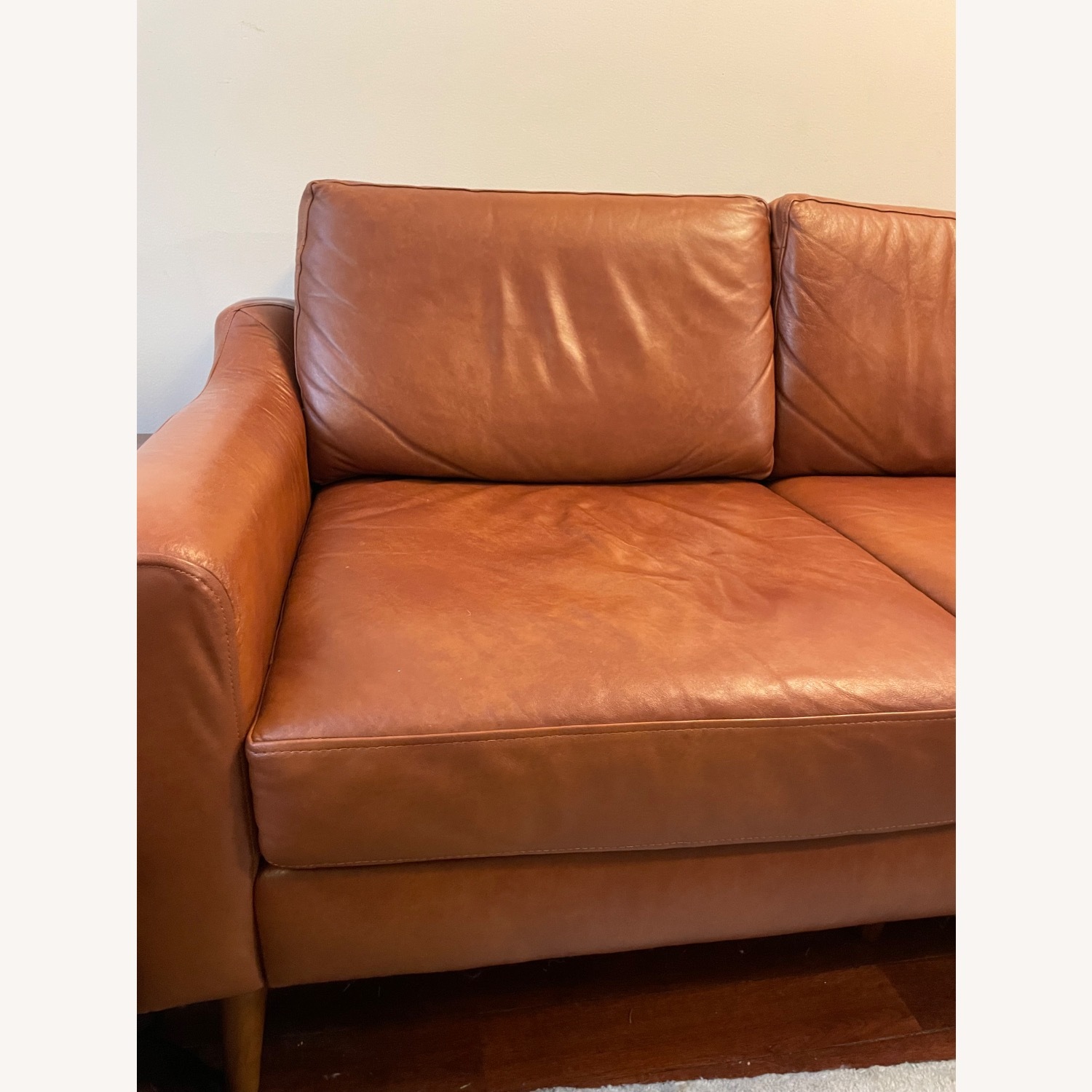 Burrow Dark Brown Leather 3+ Piece Sectional - image-3