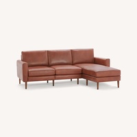 Burrow Dark Brown Leather 3+ Piece Sectional