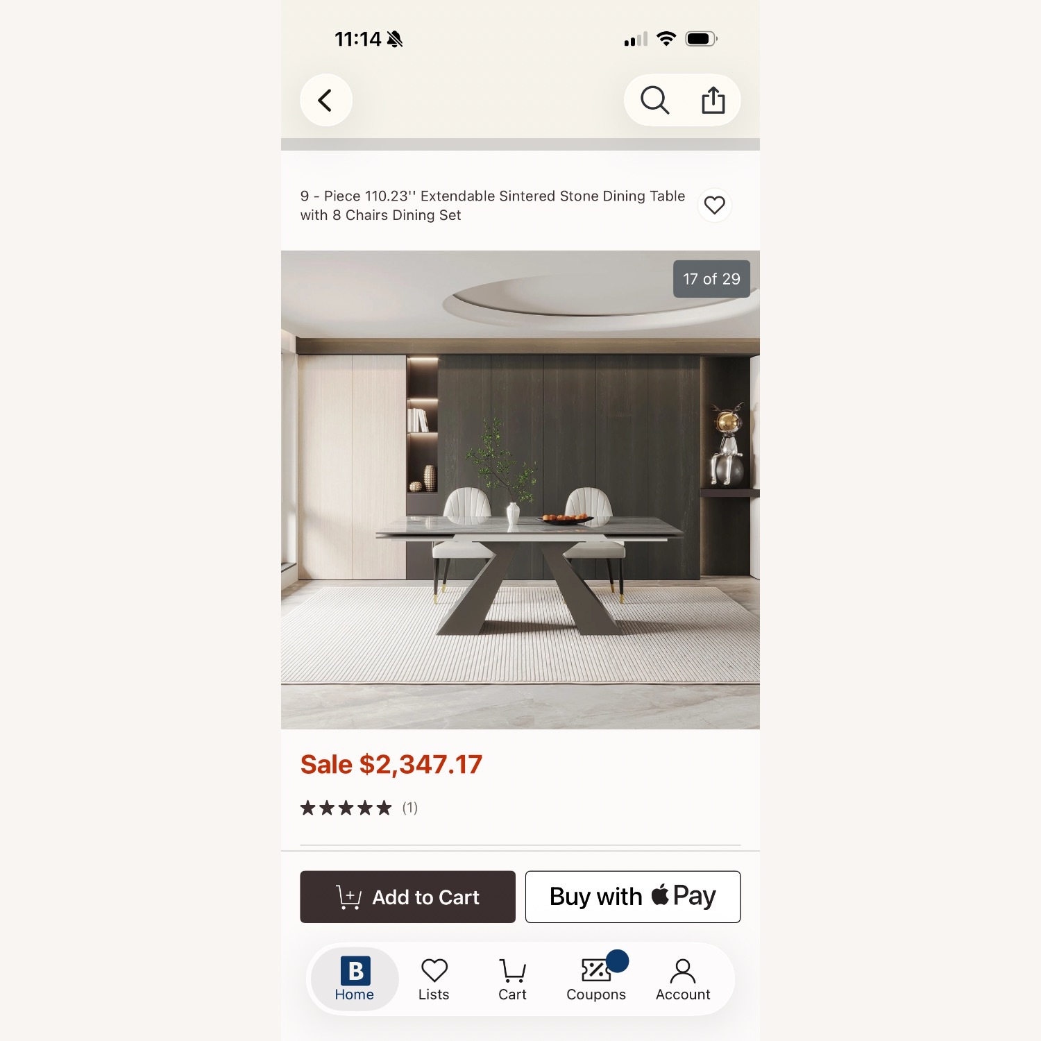 Light Gray Sintered Stone Dining Set With 8 Chairs - image-9