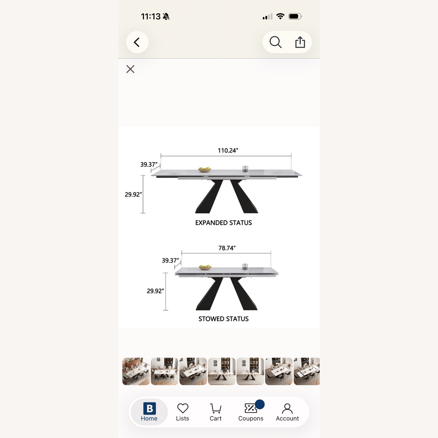 Light Gray Sintered Stone Dining Set With 8 Chairs - image-5