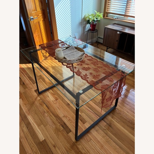 Used Iron Dining Table and desk  for sale on AptDeco
