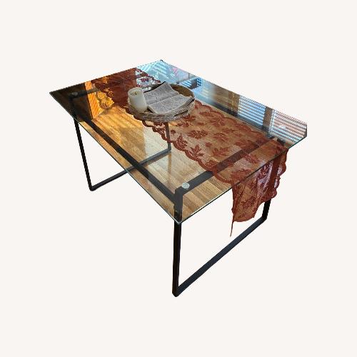Used Iron Dining Table and desk  for sale on AptDeco