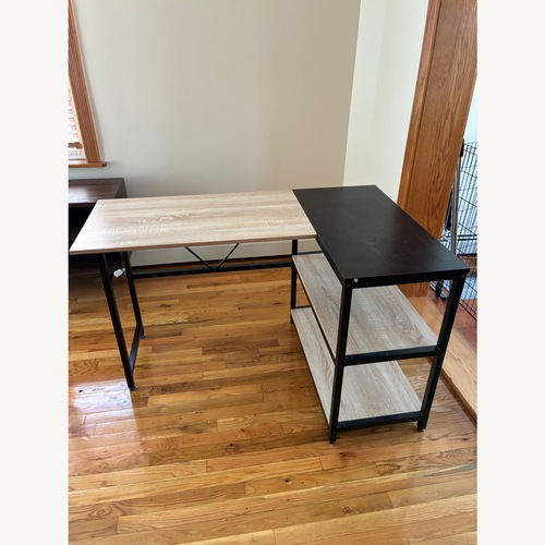 Used Iron Dining Table and desk  for sale on AptDeco