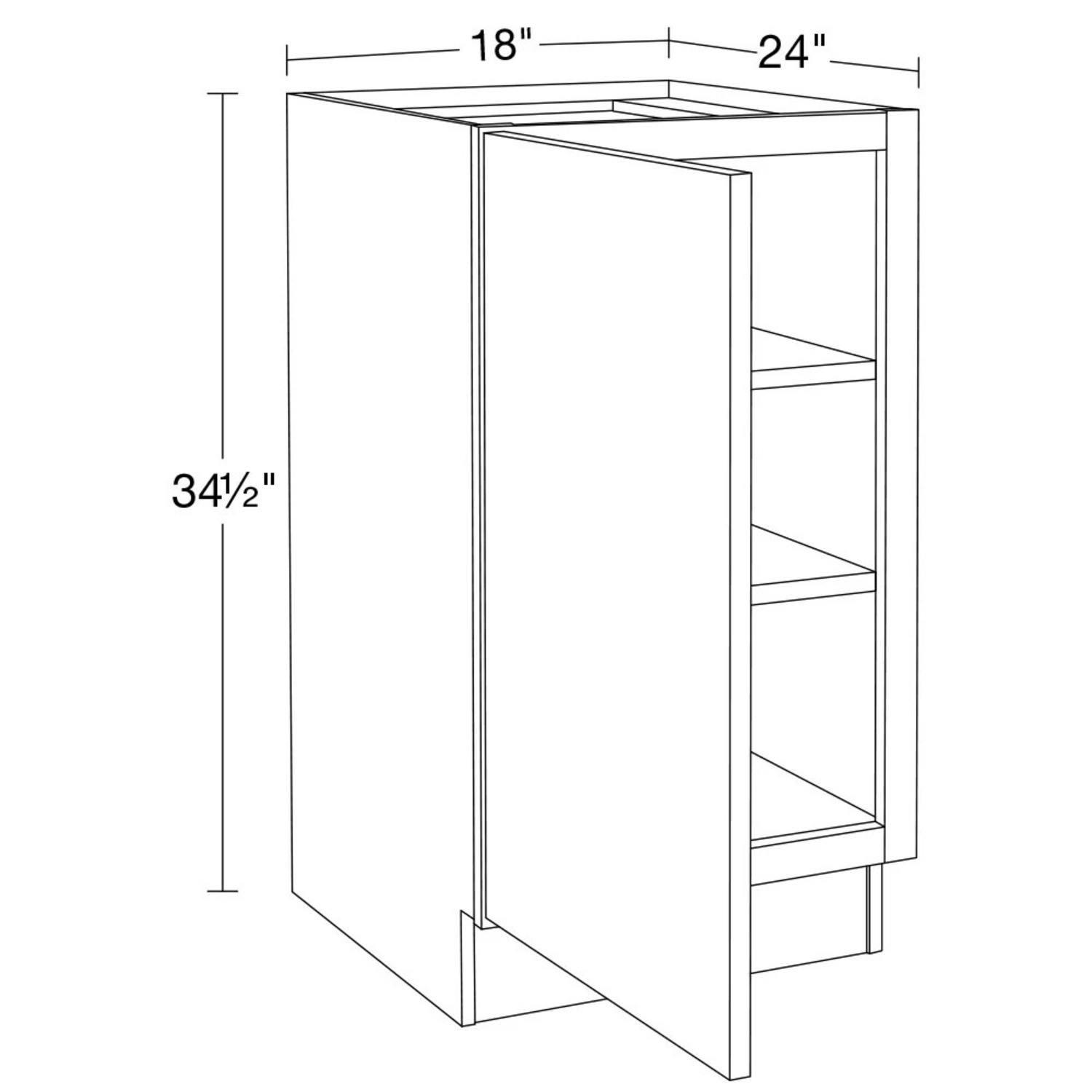 Home Decorators 18" Midtown Kitchen Base Cabinet - image-2