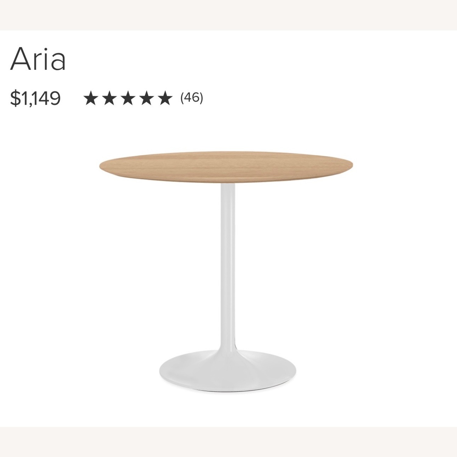 Room & Board Aria Small Round Table - image-3