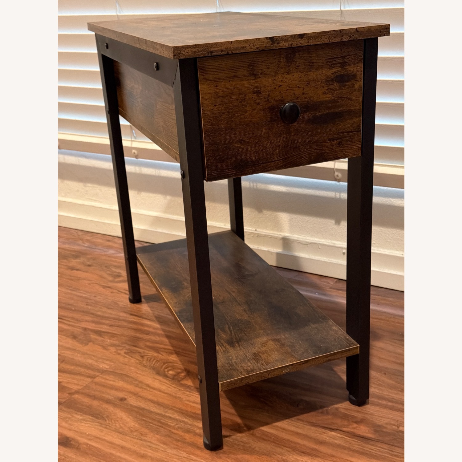 Wayfair Dark Brown Wood End Table W Storage - image-1