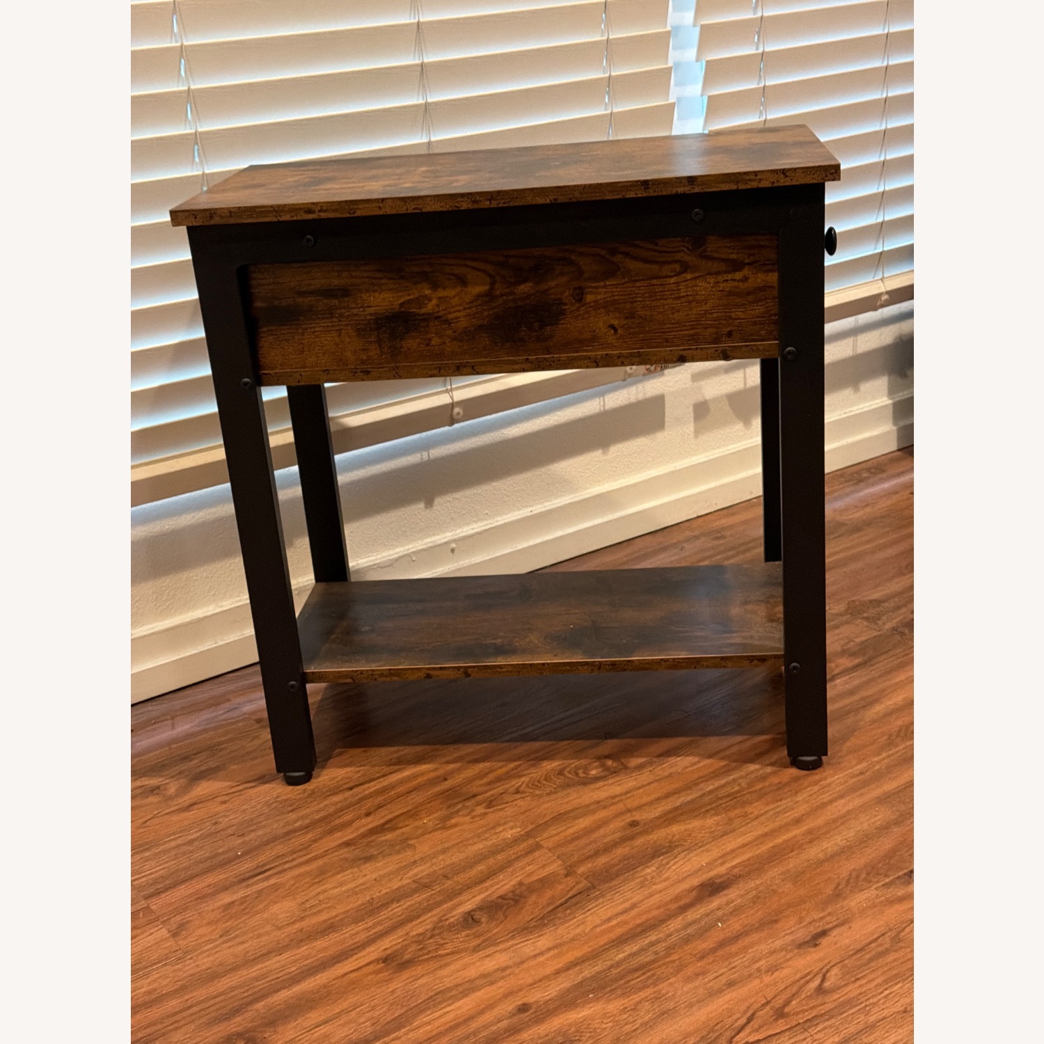 Wayfair Dark Brown Wood End Table W Storage - image-3