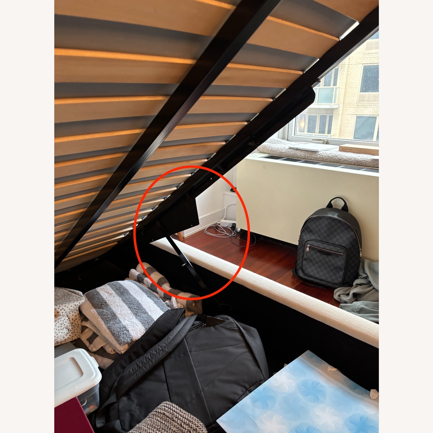 West Elm Haven Underbed Pop-Up Storage Queen Bed - image-9