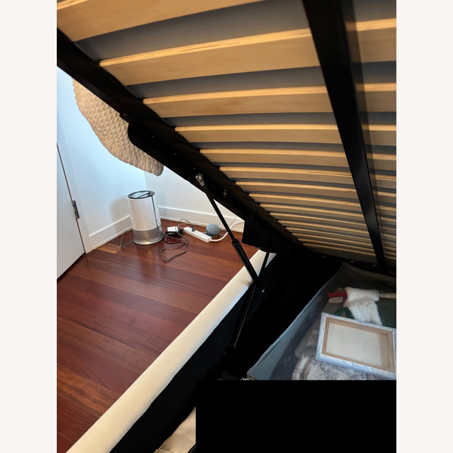 West Elm Haven Underbed Pop-Up Storage Queen Bed - image-8