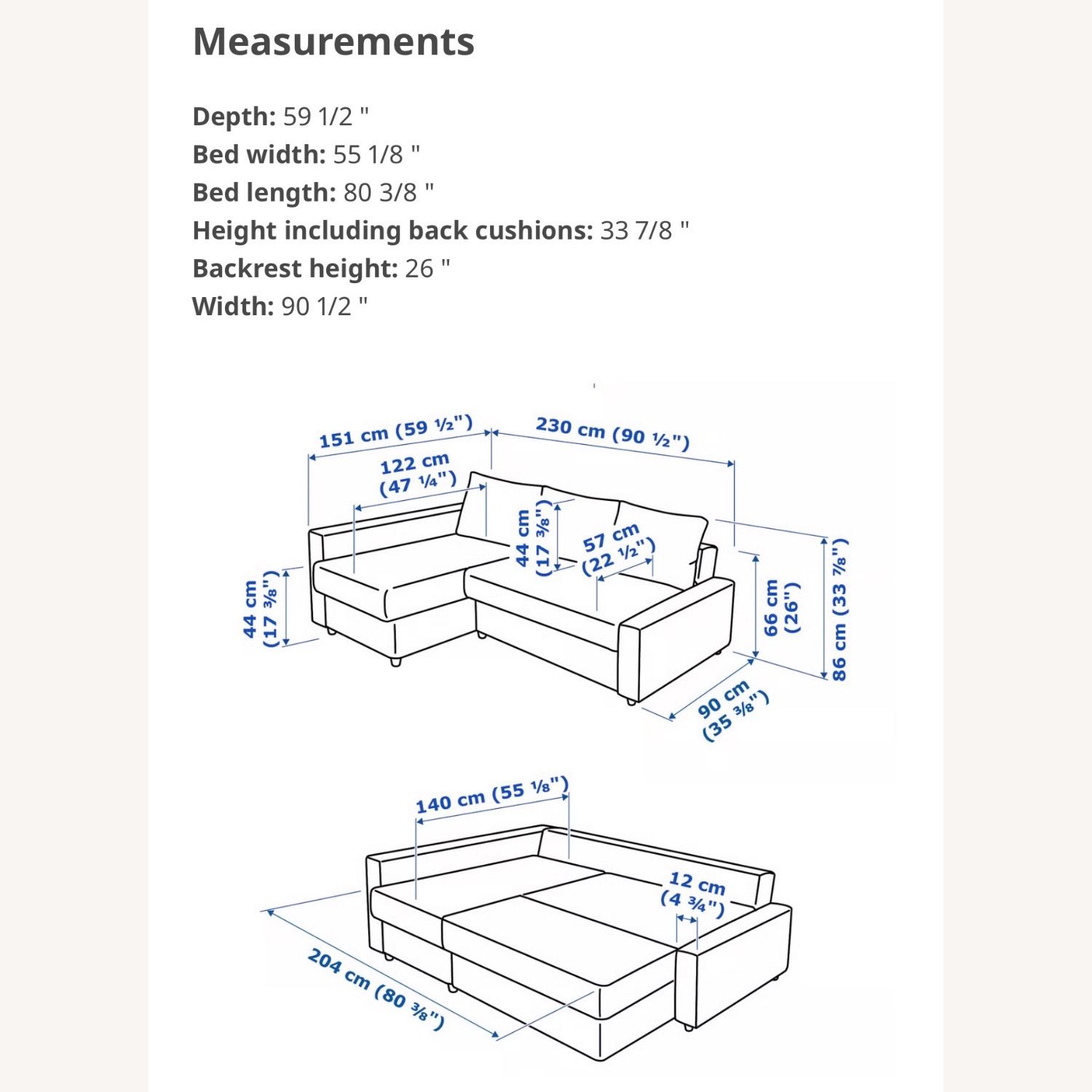 IKEA FRIHETEN Sleeper Sectional - image-2