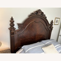Collezione Europa Dark Brown solid Wood Queen Bed