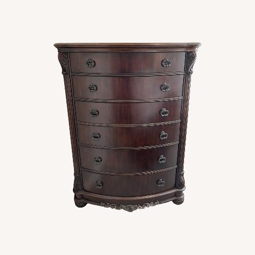 Used Collezione Europa Dark Brown Wood Dresser for sale on AptDeco