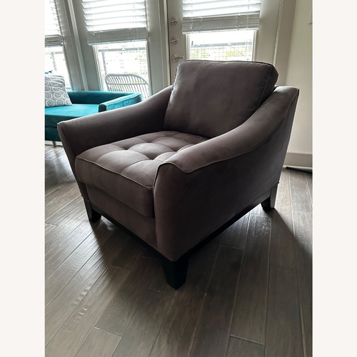 Used Upholstered Accent Chair - Gray for sale on AptDeco