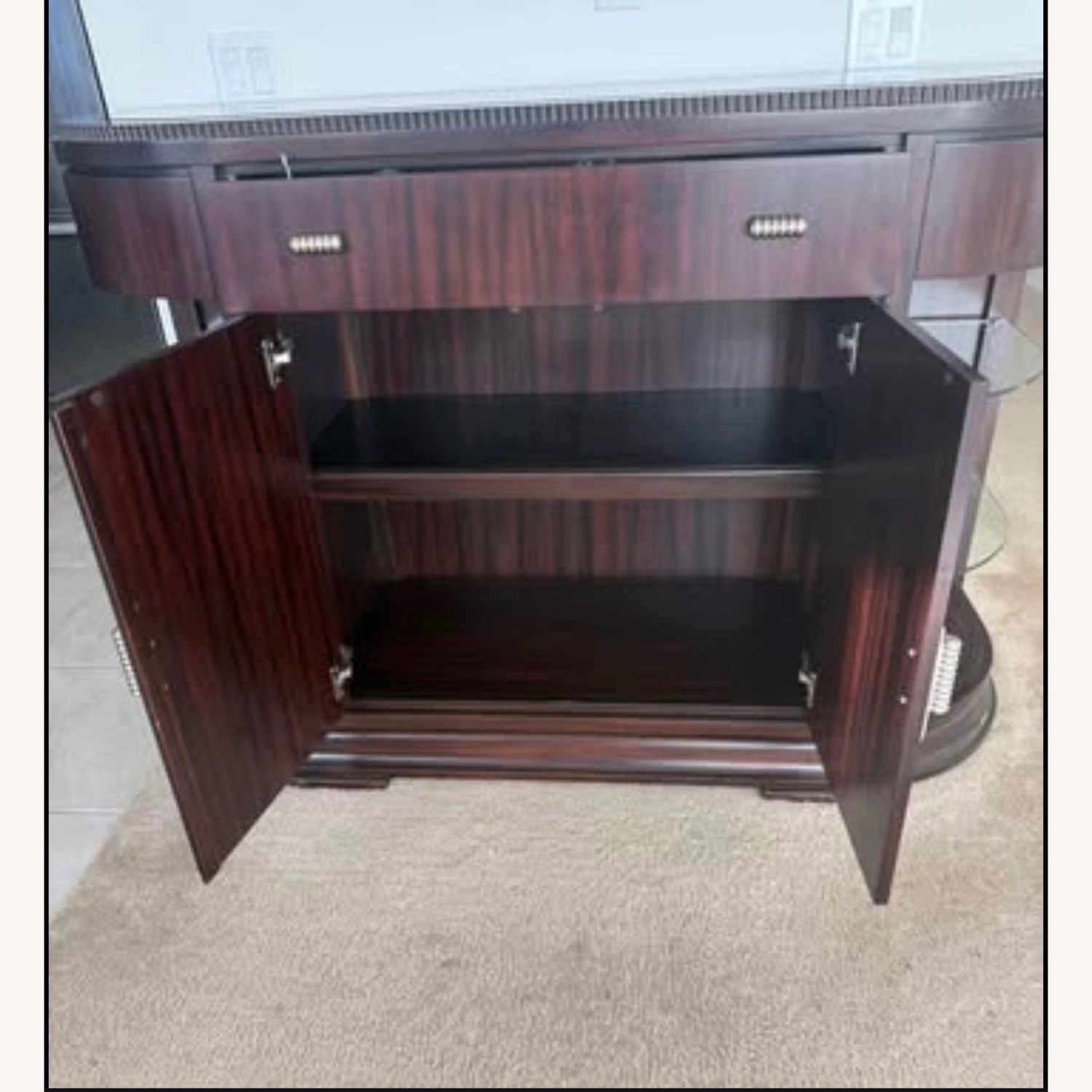 One of a kind Art Deco Vitrine Mahogany Sideboad - image-4