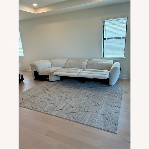 Used CB2 Moroccan Lattice Geometric Area Rug 8' x 10' for sale on AptDeco