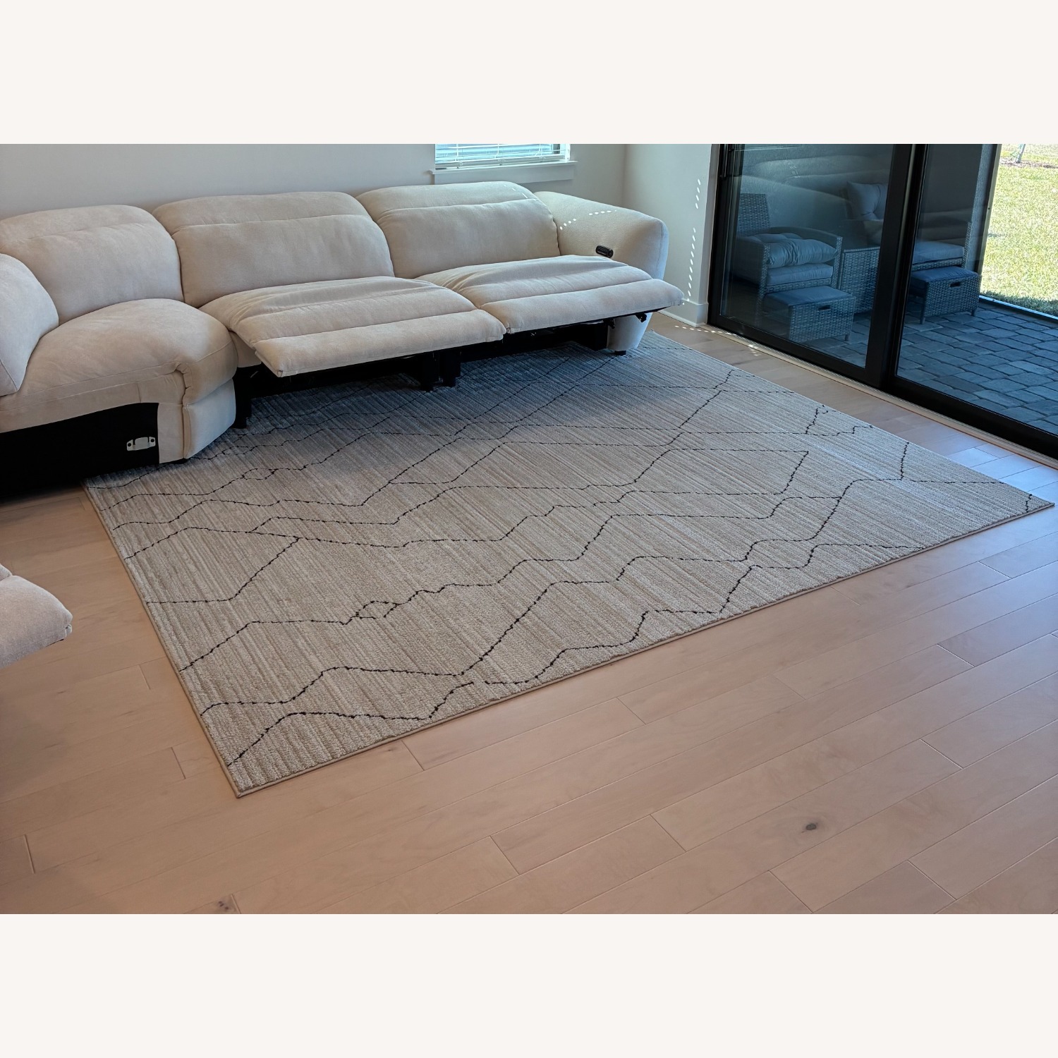 CB2 Moroccan Lattice Geometric Area Rug 8' x 10' - image-4
