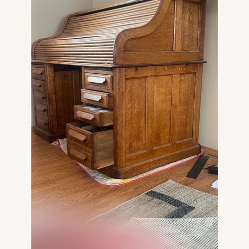 Used Roll Top Oak Desk for sale on AptDeco