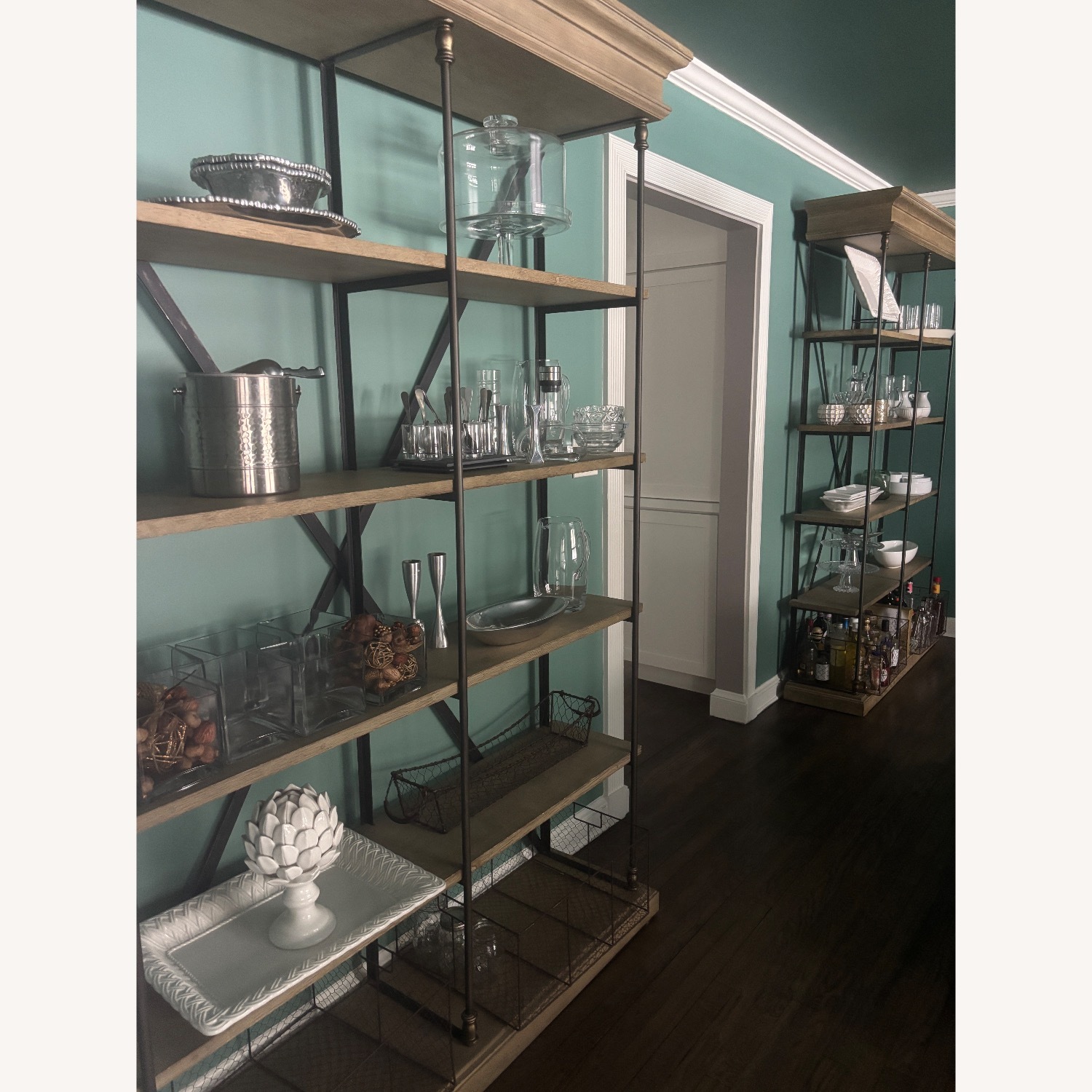 Restoration Hardware Natural Wood Wall Unit - image-3