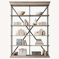 Restoration Hardware Natural Wood Wall Unit