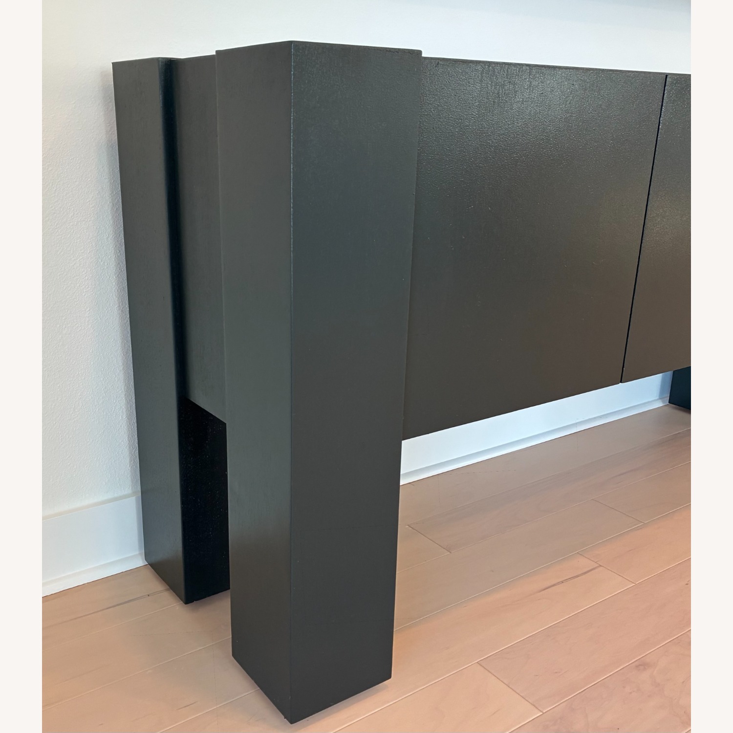 Crate & Barrel Sobro Dark Green - Walnut Media Console - image-3