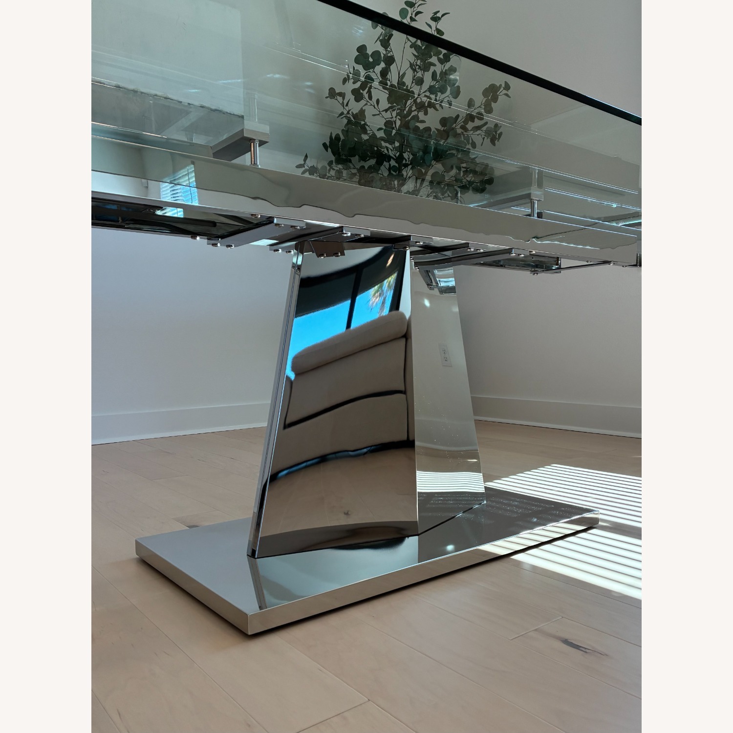 Harlan Glass Extension Dining Table with Chairs - image-3