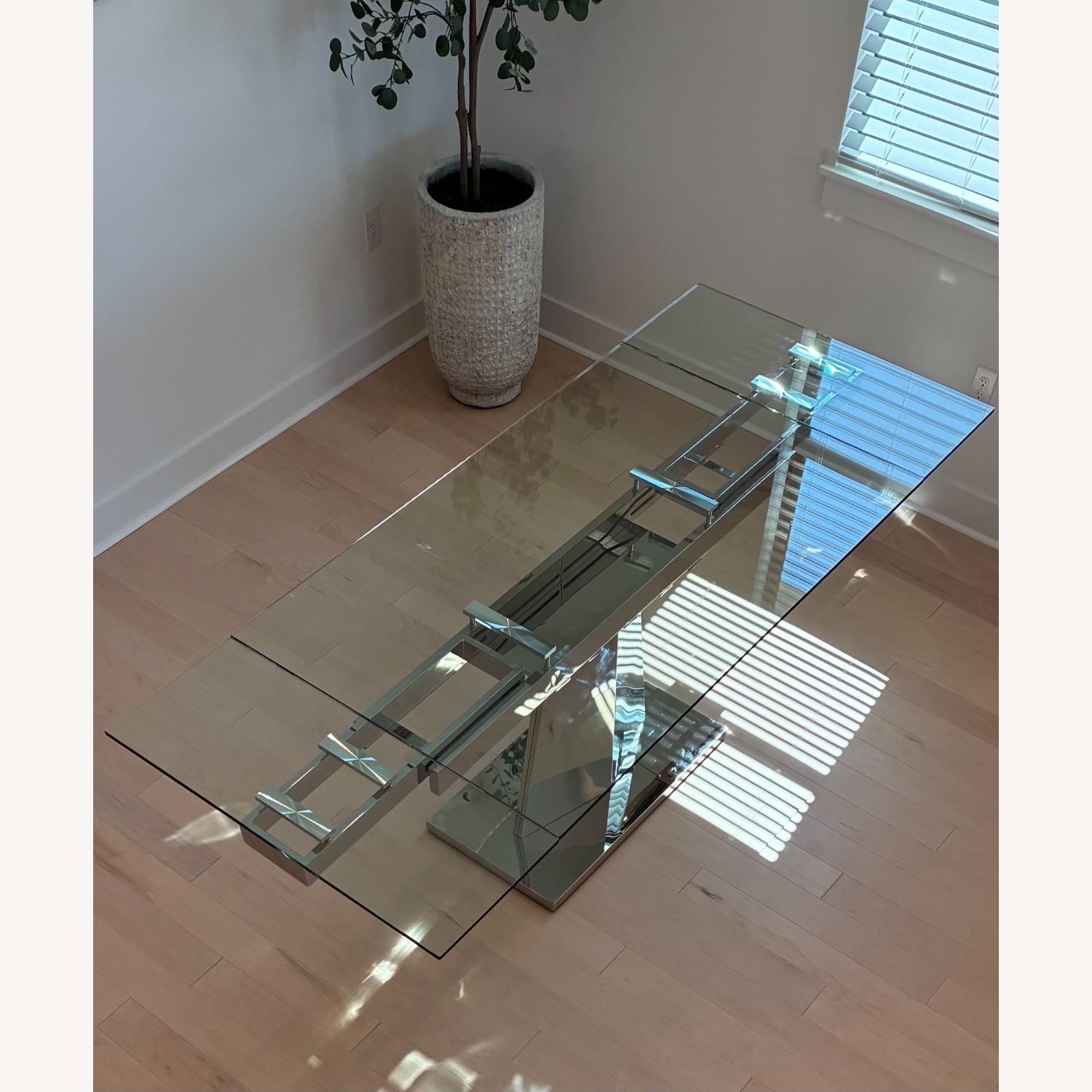 Harlan Glass Extension Dining Table with Chairs - image-2