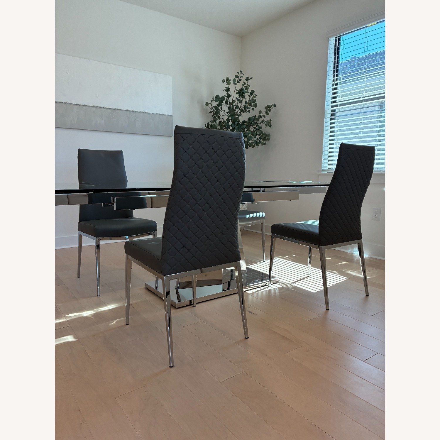 Harlan Glass Extension Dining Table with Chairs - image-11