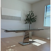 Harlan Glass Extension Dining Table with Chairs