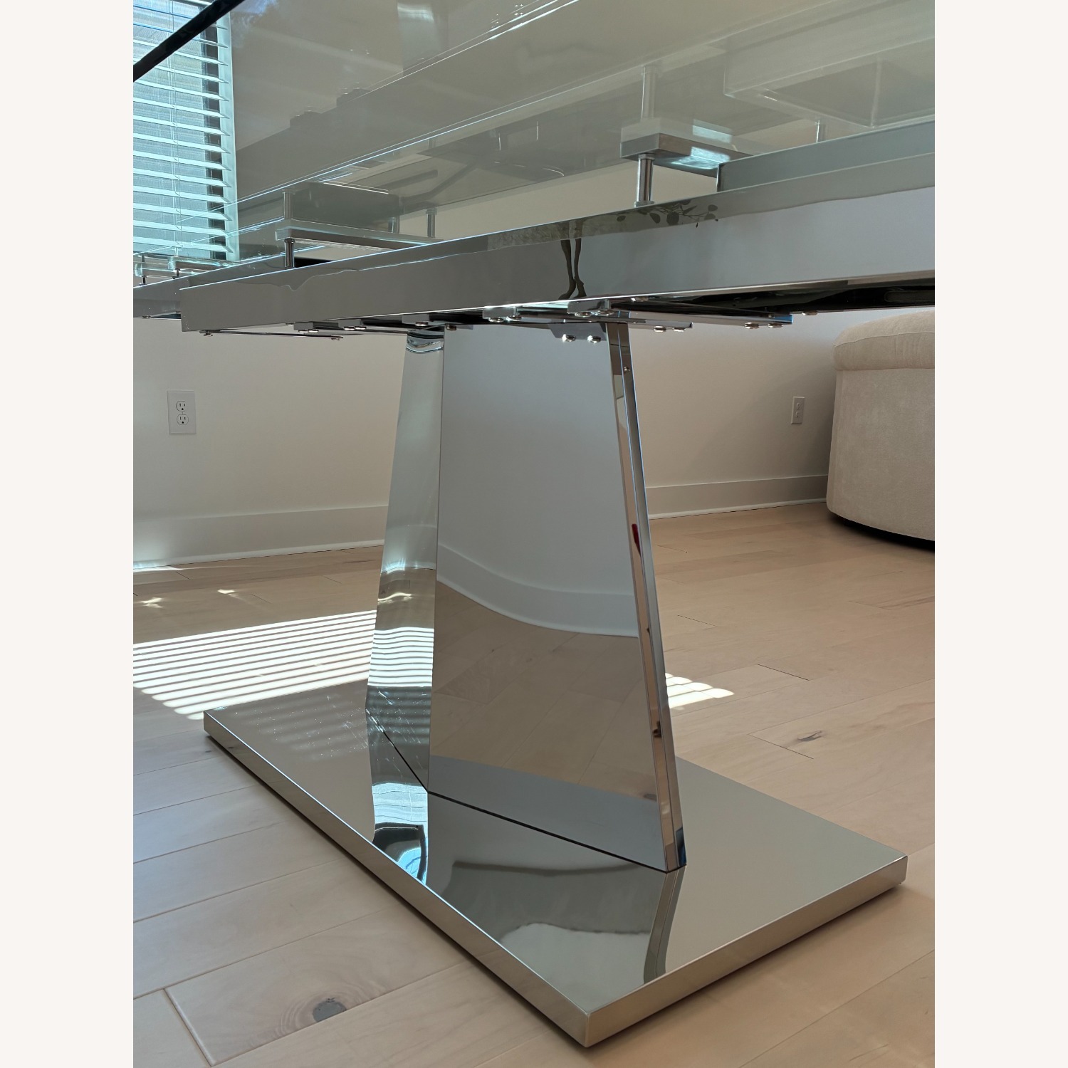 Harlan Glass Extension Dining Table with Chairs - image-4