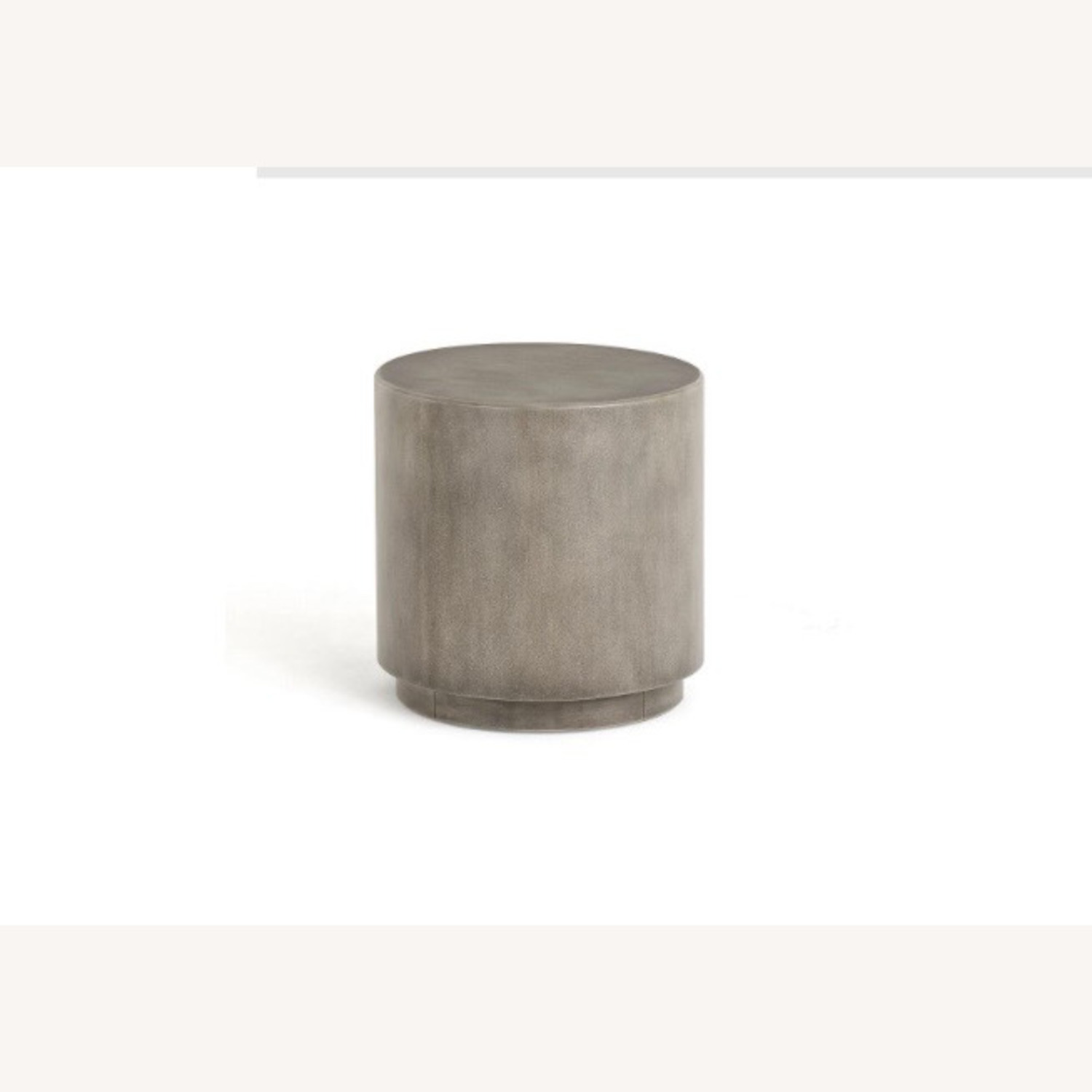 Pottery Barn Byron 18" Round End Table, Graphite - image-1