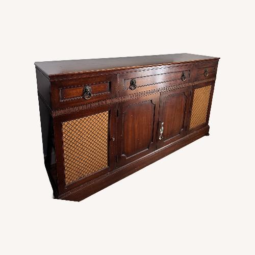 Used Dark Brown Wood Sideboard for sale on AptDeco