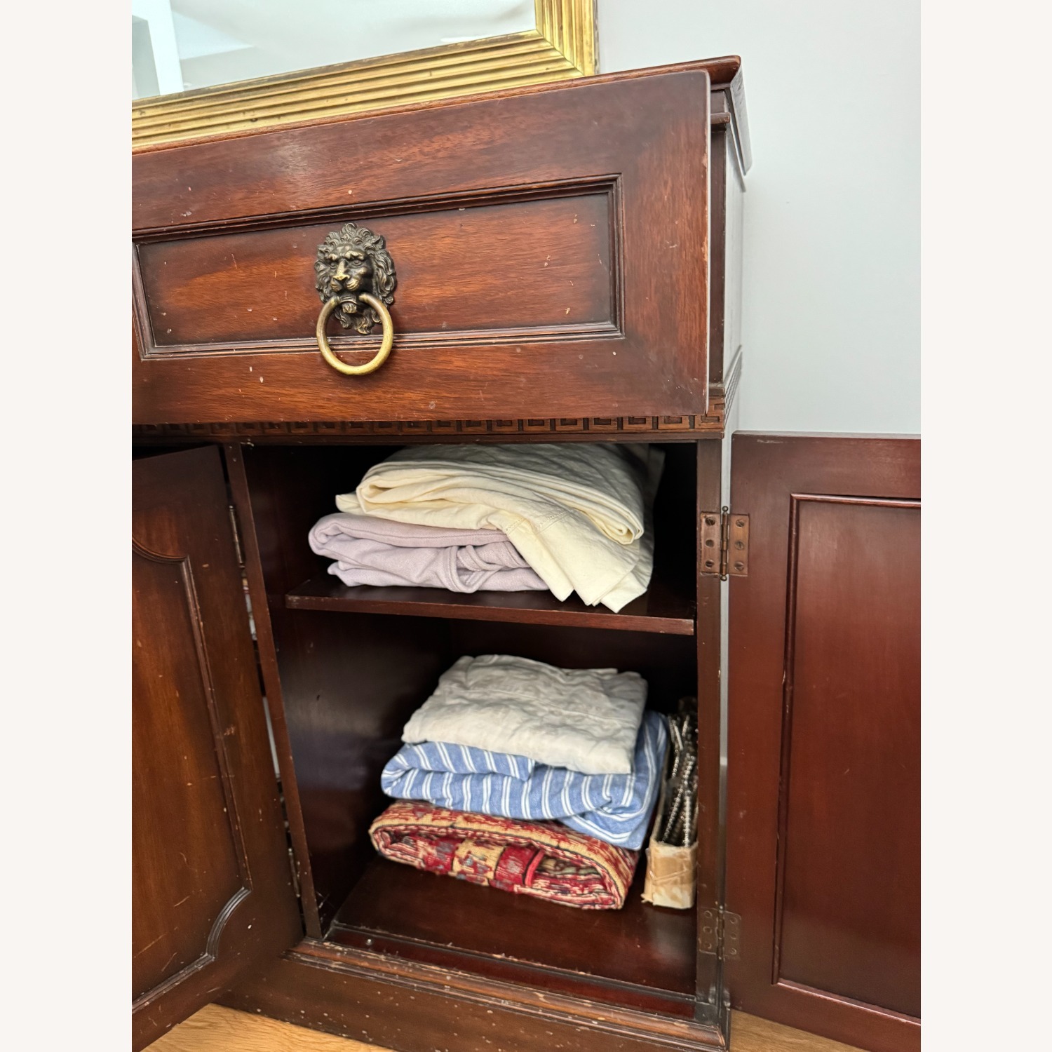 Dark Brown Wood Sideboard - image-13