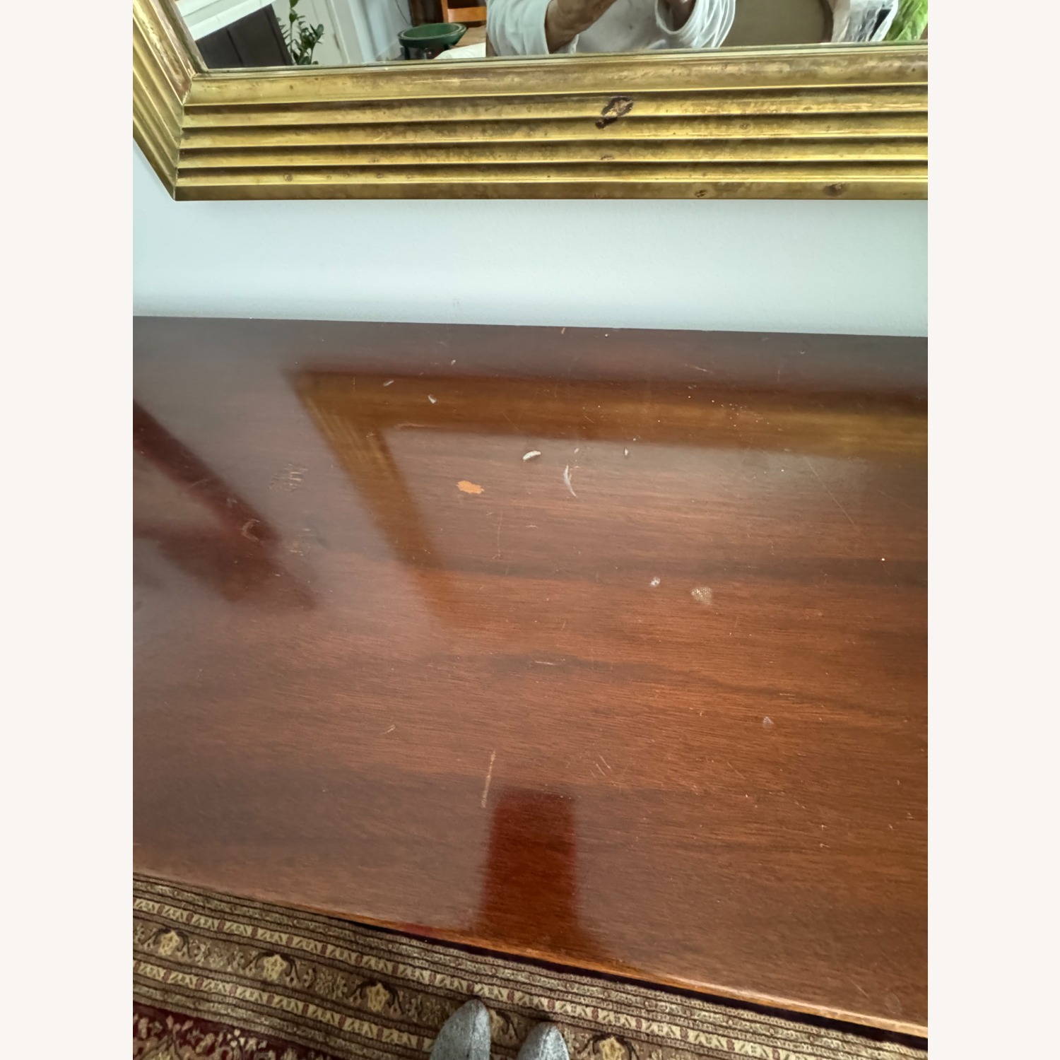 Dark Brown Wood Sideboard - image-7