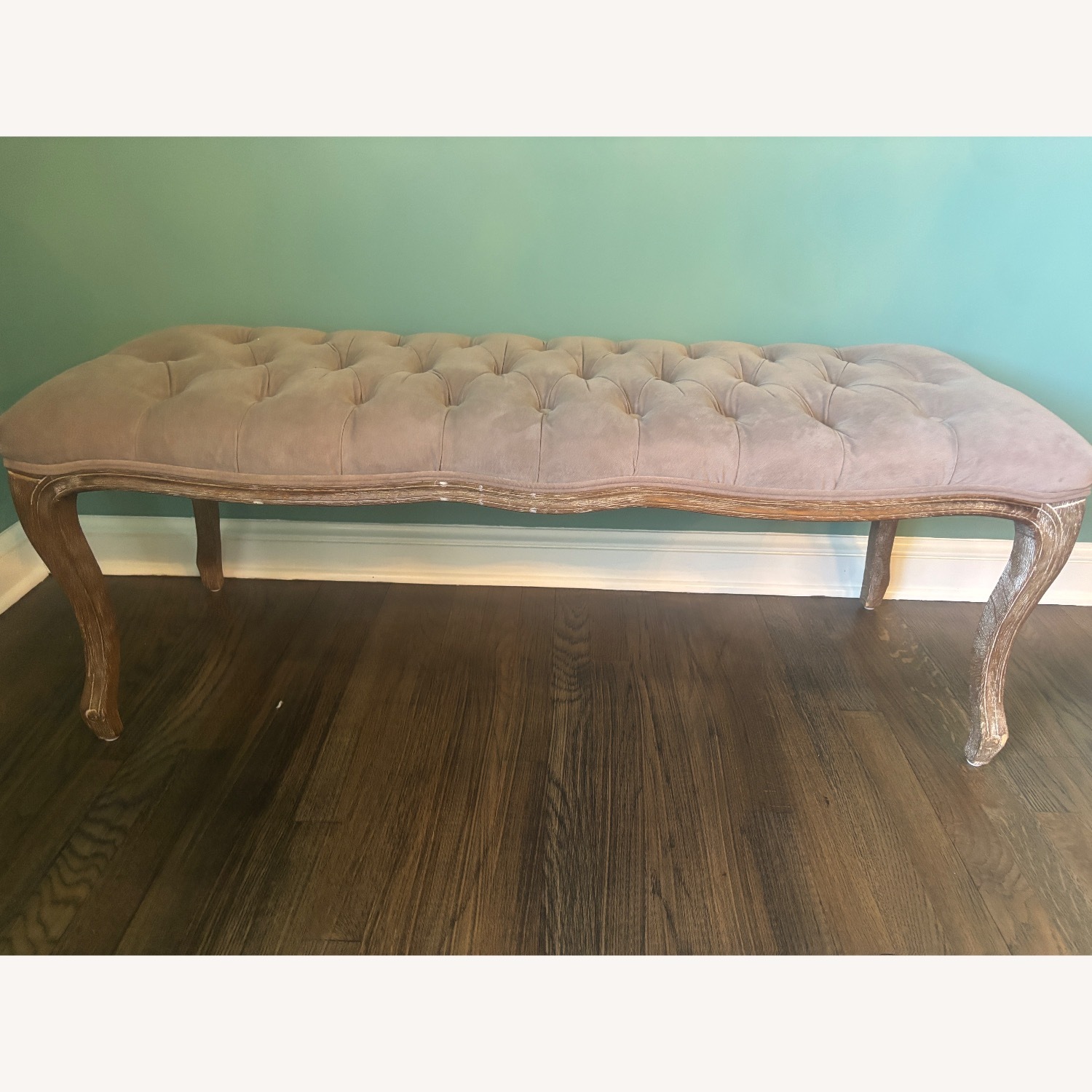 Safavieh Light Gray Fabric Bench - image-4