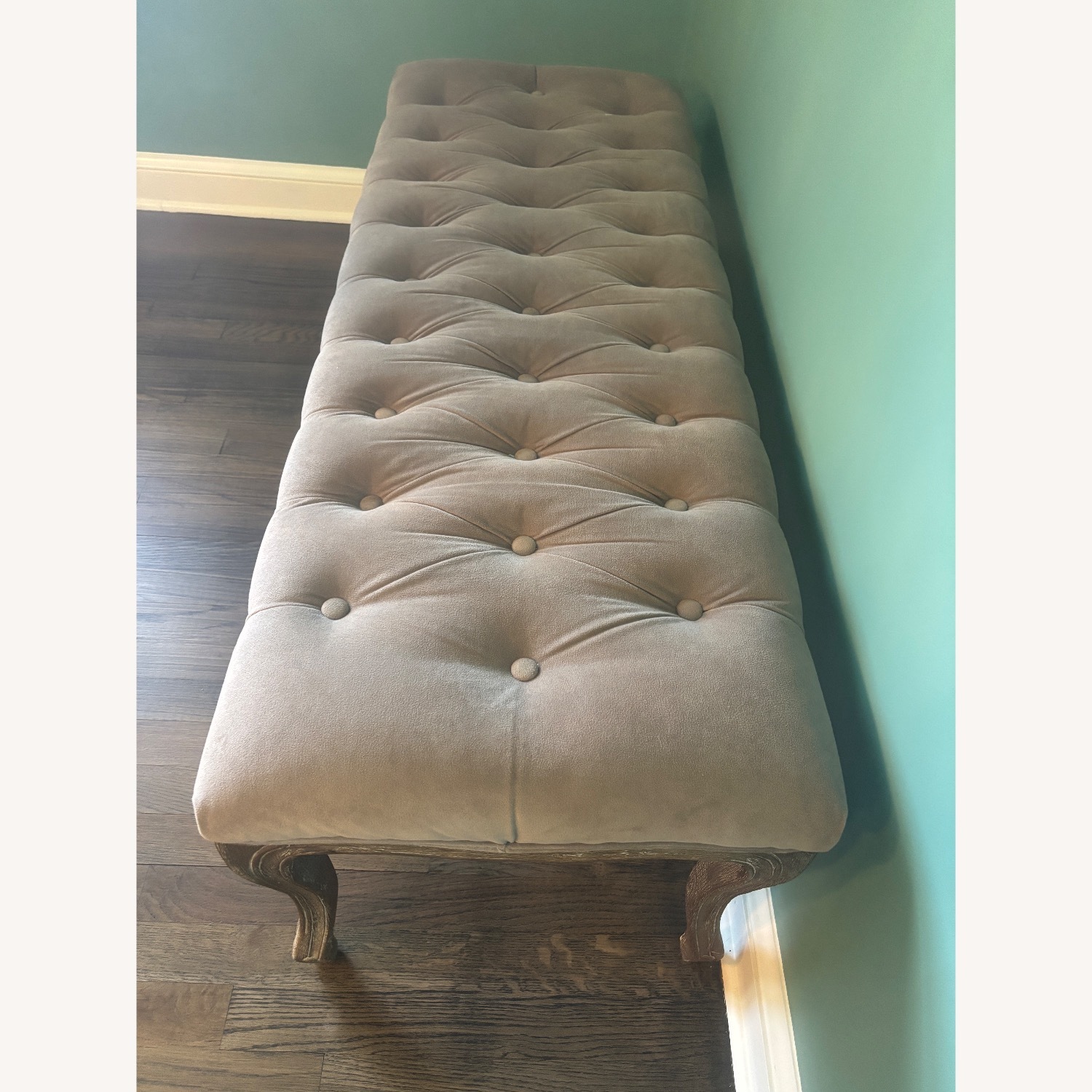 Safavieh Light Gray Fabric Bench - image-2