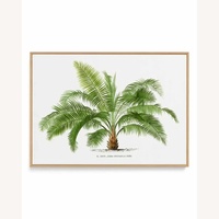 Botanical Framed Linen Canvas Art