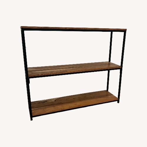 Used Light Brown Wood-Top Console Table for sale on AptDeco