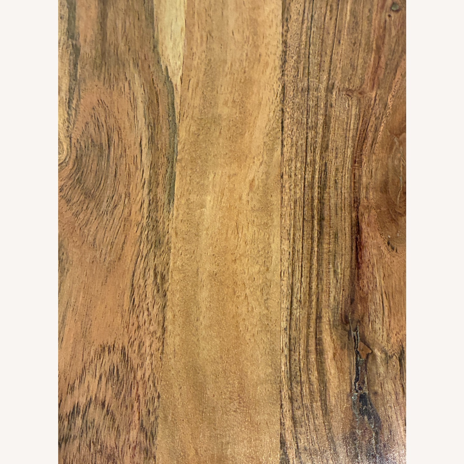 Light Brown Wood-Top Console Table - image-3