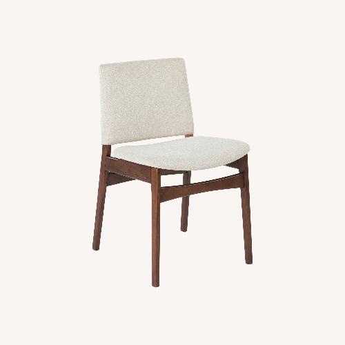 Used Article Nosh Gray & Dark Wood Dining Chairs for sale on AptDeco