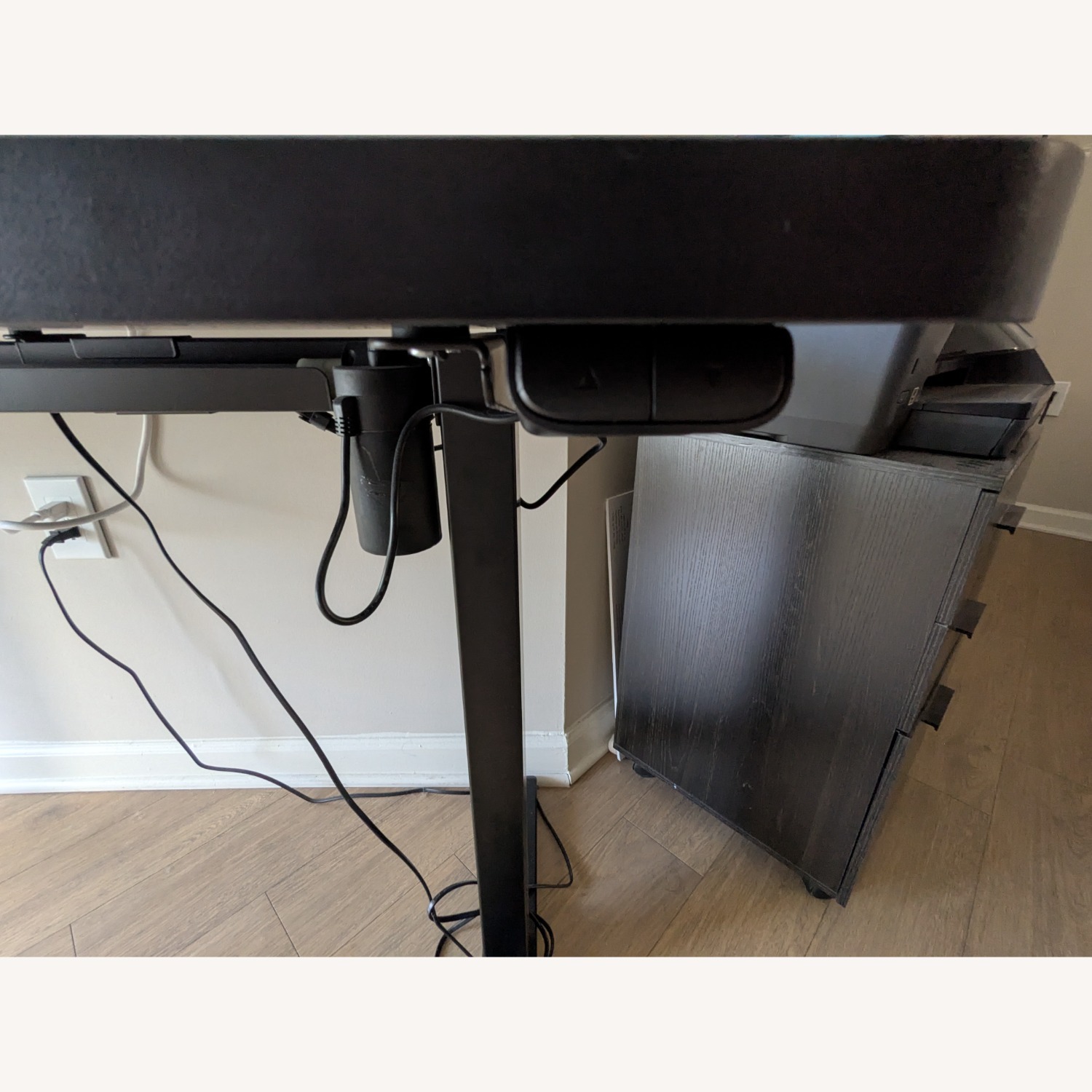 Black Standing Desk, Height Adjustable Electric - image-5
