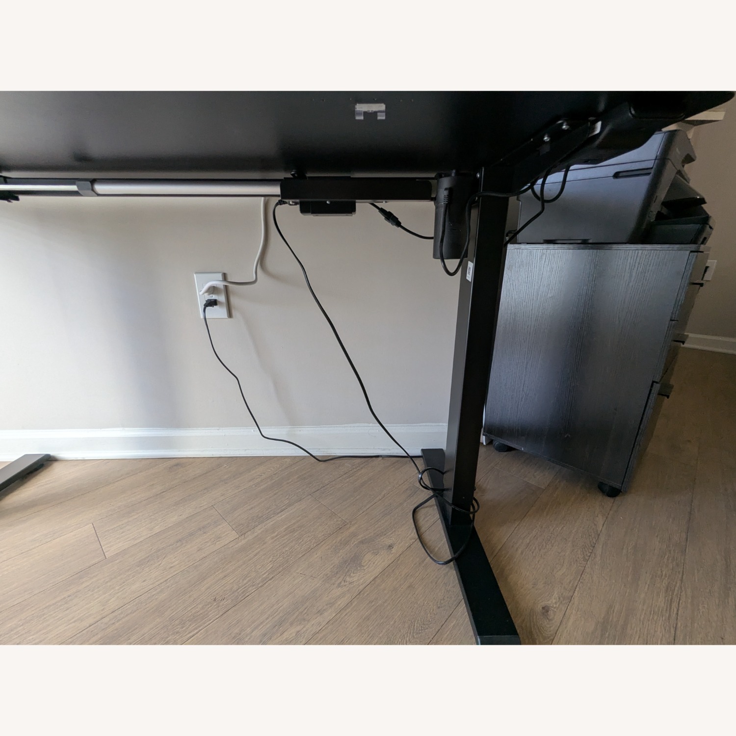 Black Standing Desk, Height Adjustable Electric - image-6