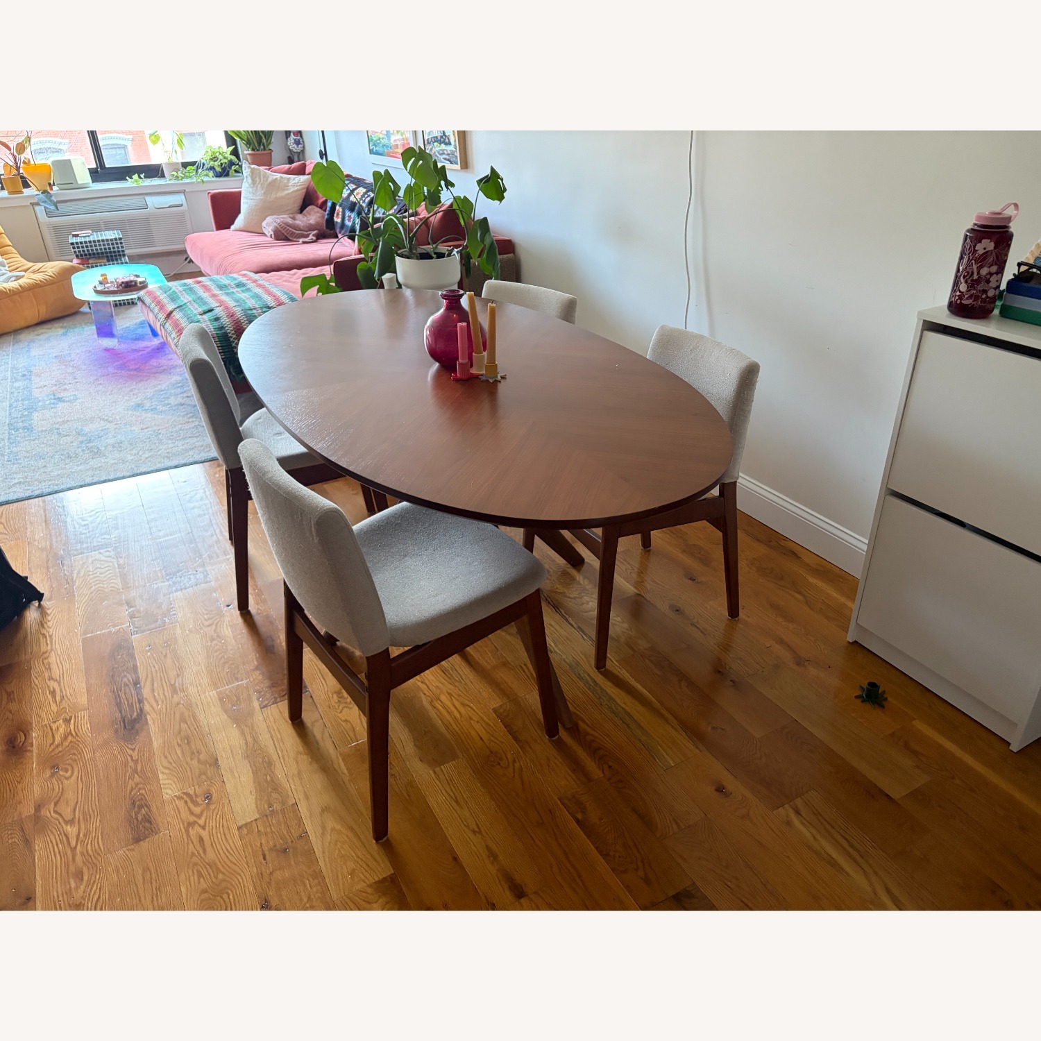 Castlery Dark Brown Brighton Oval Dining Table - image-3