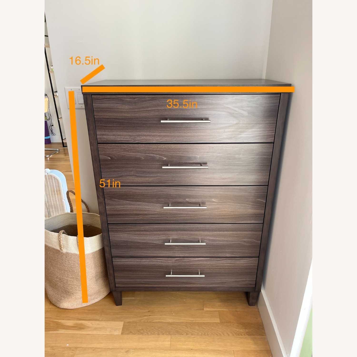 Macy's 5 Drawer Dresser - image-1