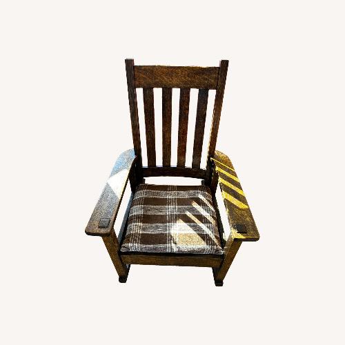 Used Stickley Brothers Furniture Dark Brown Armchair for sale on AptDeco